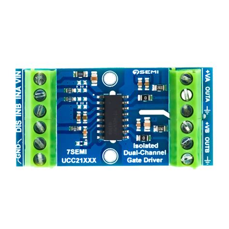 7Semi UCC21330 Dual-channel Isolated Gate Driver Breakout Board – Robocraze