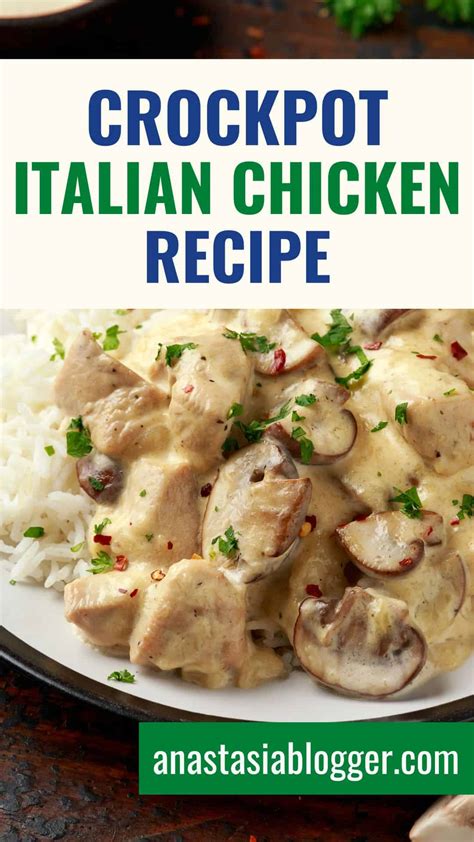 Crockpot Italian Chicken Recipe | Slow Cooker Recipes