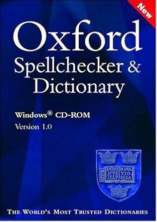 Buy Oxford Spellchecker and Dictionary Book Online at Low Prices in ...