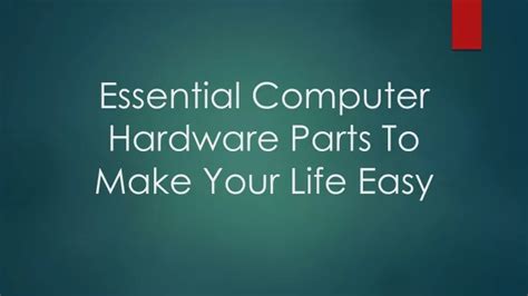 Essential Computer Hardware 的图像结果