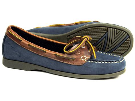Stylish Navy Nubuck Ladies Deck Shoe by Orca Bay - SCHOONER Collection ...