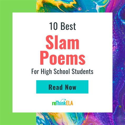 10 Best Slam Poems for High School Students - reThink ELA