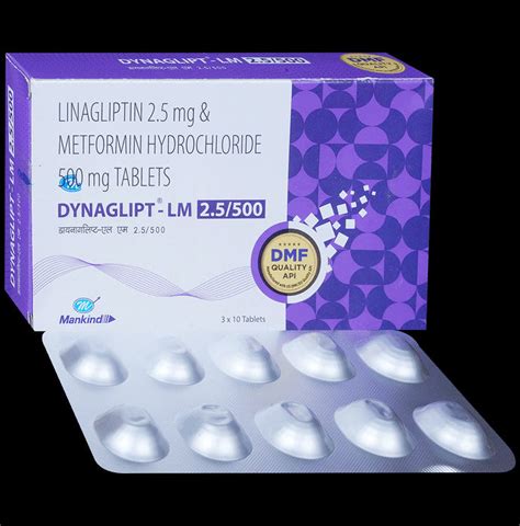 Dynaglipt LM 500mg/2.5mg Tablet – Classic Derma