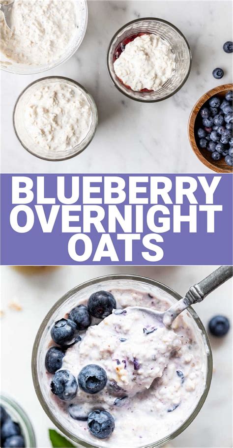 Blueberry Overnight Oats - Healthy Seasonal Recipes