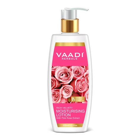 Moisturising Lotion With Pink Rose Extract (350 ml) – Vaadi Herbals India