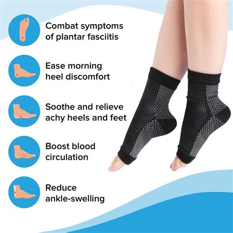 MindInsole Ankle Compression Socks - Open Toe for Men & Women | Pain Relief for Swollen Ankles ...