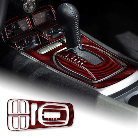 AIRSPEED Carbon Fiber Center Console Gear Shift Panel Cover Sticker ...