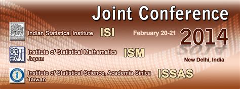 ISI-ISM-ISSAS Joint Conference, 2014