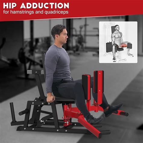 syedee Hip Abductor Machine, Plate-Loaded Inner and Outer...
