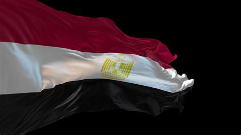 3d animation of the national flag of Egypt waving in the wind. 42639479 Stock Video at Vecteezy