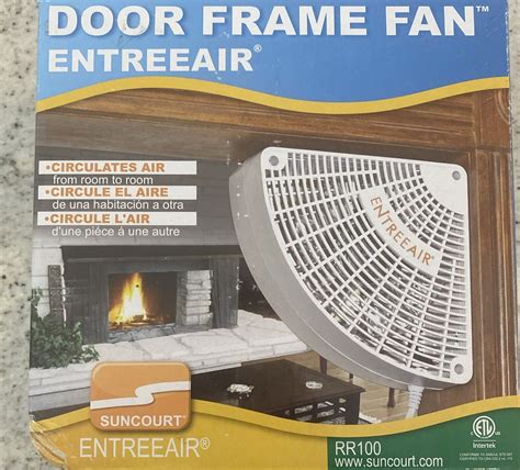Suncourt EntreeAir Door Frame Fan - White for sale online | eBay