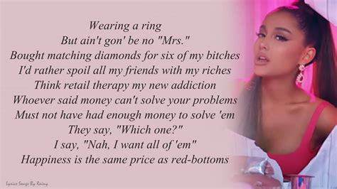Ariana Grande - 7 Rings | Lyrics Songs - YouTube