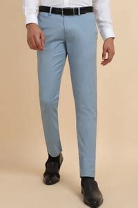 Allen Solly Slim Fit Men Blue Trousers - Buy Allen Solly Slim Fit Men ...