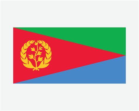 National Flag of Eritrea. Eritrean Country Flag. State of Eritrea ...