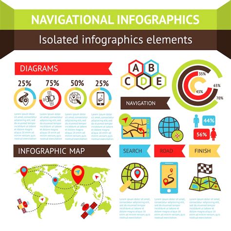 Navigation infographic Vectors - Download Free High-Quality Vectors ...
