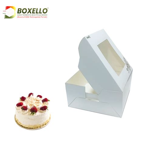 Square Window Cake Box ( 8"x8"x5" inch ) 620 – Boxello