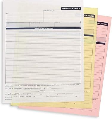 Blue Summit Supplies Blue Summit 50 Contractor Invoice Receipt Books ...