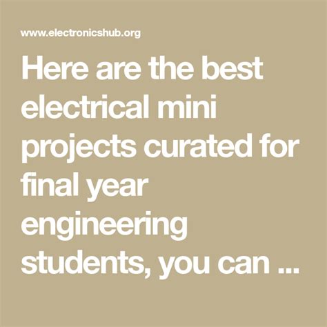 Electrical Mini Project Topics 的图像结果