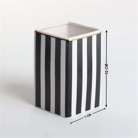 Buy Aubree Stripe Ceramic Tumbler from Home Centre at just INR 399.0