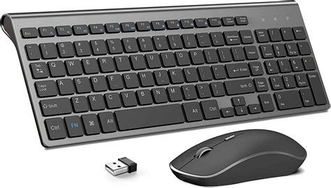 Buy Wireless Keyboard and Mouse J JOYACCESS 2.4G Ergonomic and Slim ...