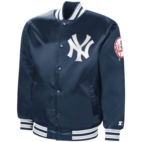 Men's New York Yankees Starter Navy The Diamond - Full-Snap Jacket
