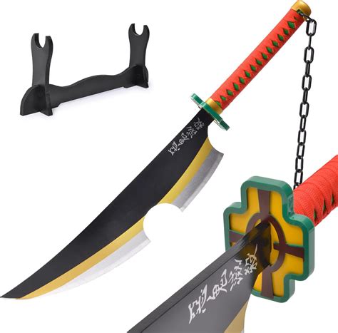 Buy Demon Slayer Sword for Kids 31inch - Bamboo Blade with Belt and ...