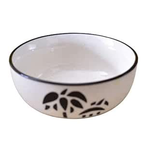 Kunhar Ceramic Serving Bowls (Coconut White, 800 ml) - 1 Piece : Amazon ...