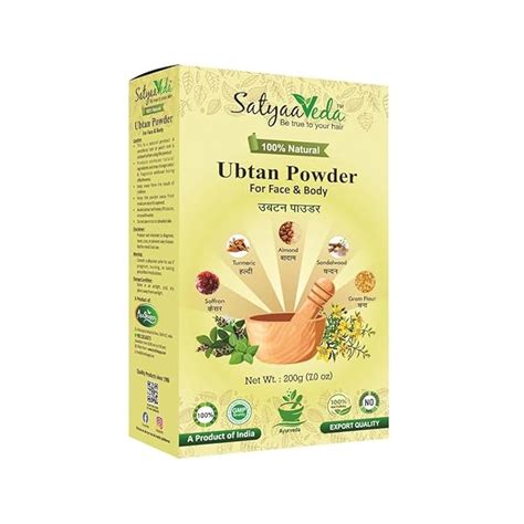 SatyaaVeda Ubtan Ayurvedic Face Pack Powder with Saffron, Turmeric ...