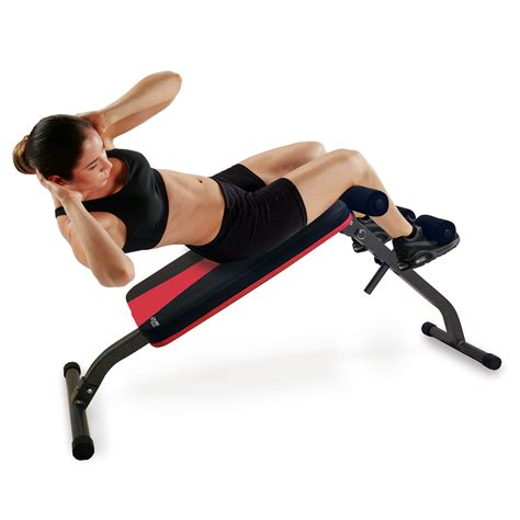 Pure Fitness Ab Crunch Sit-up Bench, Abdominal Trainer Foldable and ...