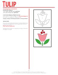 Image result for Tulip Applique Pattern Template