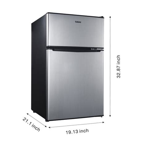 Galanz 3.1 Cu ft Stainless Mini Fridge with Freezer India | Ubuy