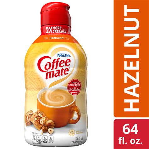 Nestle Coffee mate Hazelnut Liquid Coffee Creamer, 64 fl oz - Walmart.com
