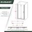 Buy ELEGANT Frameless Bi Fold/Pivot Shower Door Enclosure Walk in Glass ...