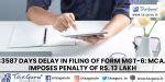 3587 days Delay in filing of Form MGT-6: MCA imposes Penalty of Rs. 13 Lakh