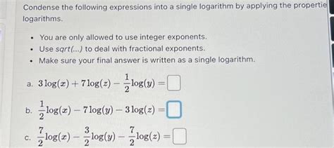 Writing Logarithms in Expanded Form 的图像结果