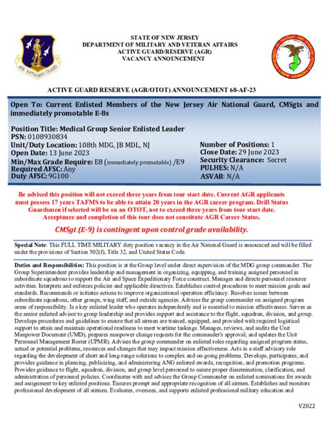 Fillable Online CMSgt (E-9) is contingent upon control grade ...