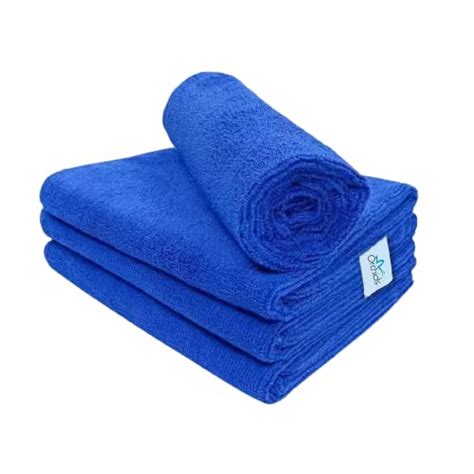 Orchids Microfiber Cloth 250 GSM 40 x 40 Pack of 100 Blue Thick ...