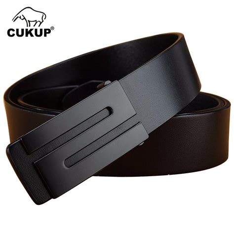 CUKUP Top Quality Cowskin Trousers Belts 100% Cowhide Belt for Men ...