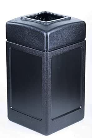 Commercial Zone 732101 Open-Top Indoor/Outdoor Square 42 Gallon Large ...