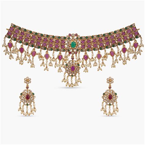 Buy Iravya Antique Choker Set | Tarinika – Tarinika India