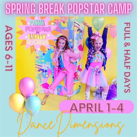 Spring Break Popstar Dance Camp, Dance Dimensions Palm Desert, 1 April ...