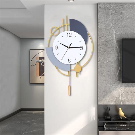 Amazon.com: Wall Clock,Decorative Wall Clocks with Pendulum,Silent ...