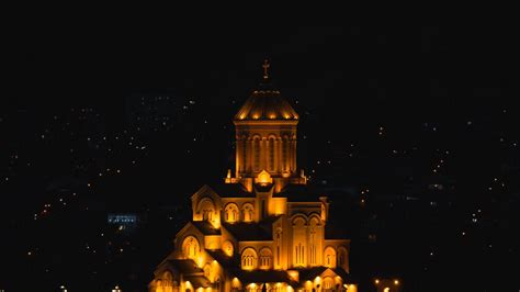 Wallpaper church, temple, architecture, night city, night hd, picture ...
