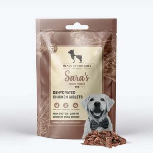 Heads Up For Tails Sara's Dehydrated Giblets Treats Chicken Dog Treat ...