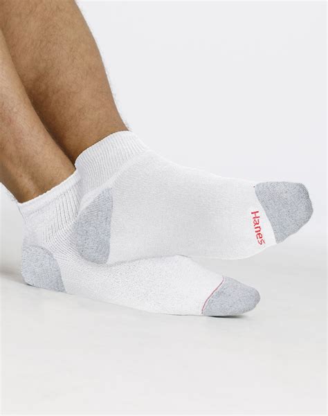 Hanes Men's 6-Pack Full Cushion Ankle Socks