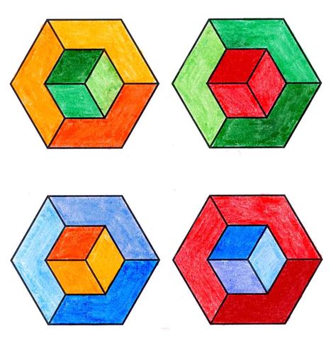 Op Art Lesson: Draw a 3D Illusion Cube | Art Projects for Kids | Bloglovin’