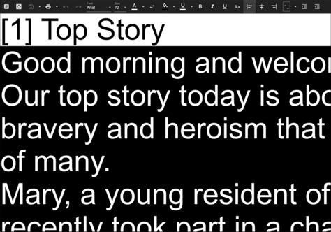 Teleprompter Script Sample 的图像结果