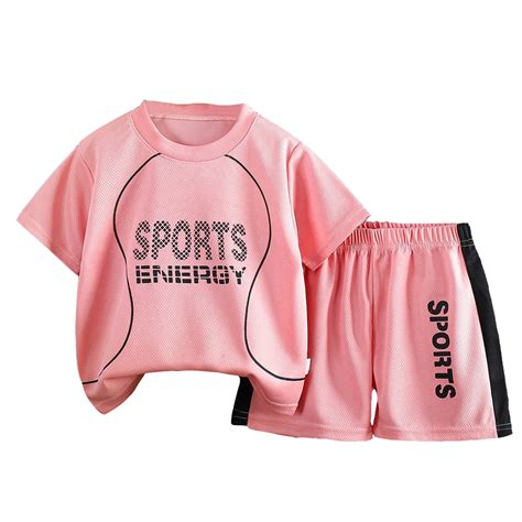 TBWNWG Boys' Athletic Clothing Kids Sports Shorts Sets Boys Tracksuit 2 ...