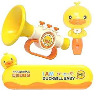 Buy Kids Musical Instruments Toy 3Pcs Set Including Toy Trumpet, Toy ...