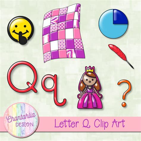 Beginning Sounds Letter Q Clip Art - Chantahlia Design